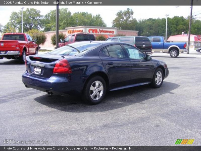 Midnight Blue Metallic / Cashmere 2008 Pontiac Grand Prix Sedan