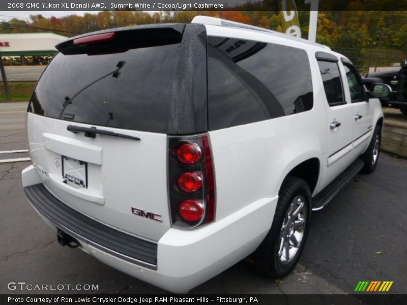 Summit White / Cocoa/Light Cashmere 2008 GMC Yukon XL Denali AWD