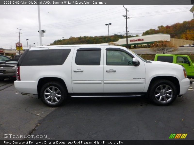 Summit White / Cocoa/Light Cashmere 2008 GMC Yukon XL Denali AWD