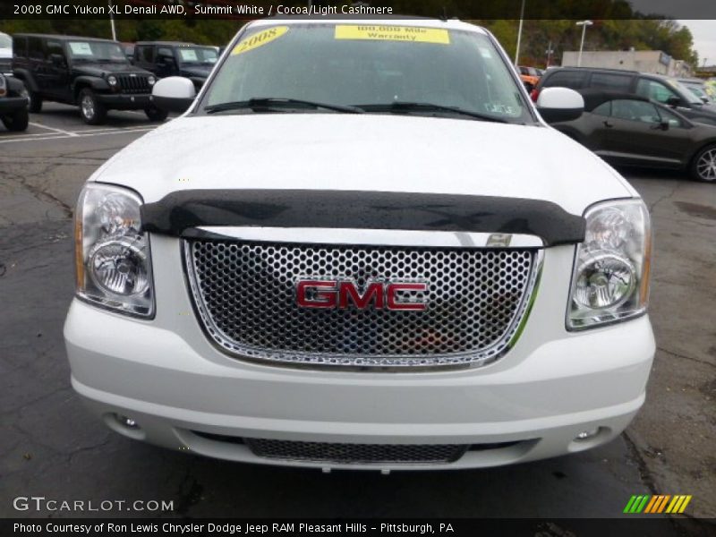 Summit White / Cocoa/Light Cashmere 2008 GMC Yukon XL Denali AWD