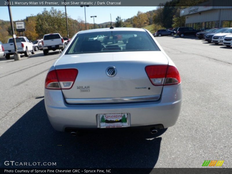 Ingot Silver Metallic / Dark Charcoal 2011 Mercury Milan V6 Premier