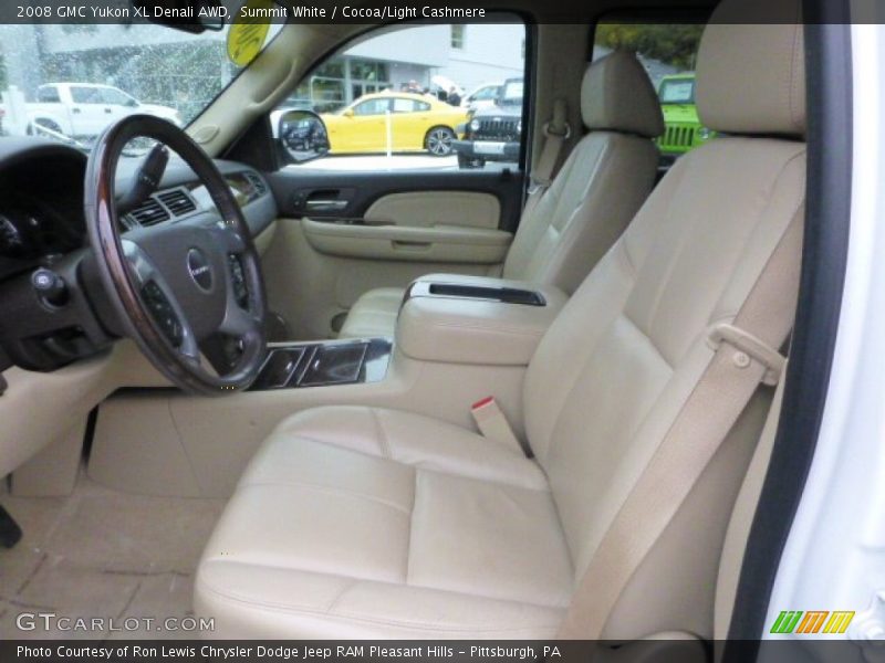 Summit White / Cocoa/Light Cashmere 2008 GMC Yukon XL Denali AWD