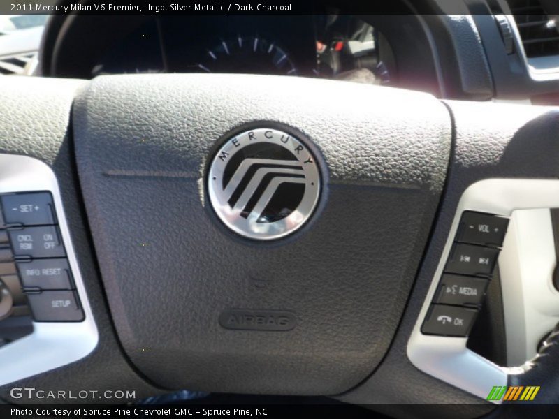 Ingot Silver Metallic / Dark Charcoal 2011 Mercury Milan V6 Premier