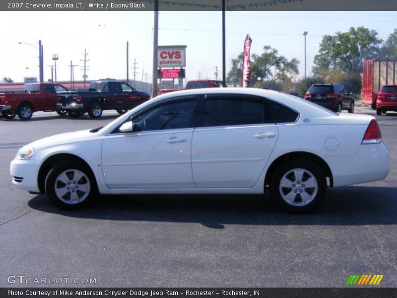 White / Ebony Black 2007 Chevrolet Impala LT