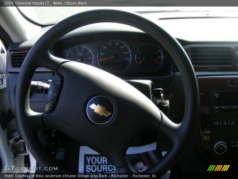 White / Ebony Black 2007 Chevrolet Impala LT