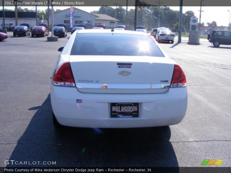 White / Ebony Black 2007 Chevrolet Impala LT
