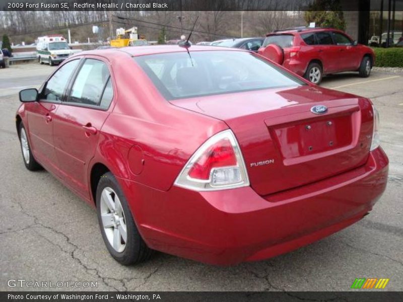 Redfire Metallic / Charcoal Black 2009 Ford Fusion SE