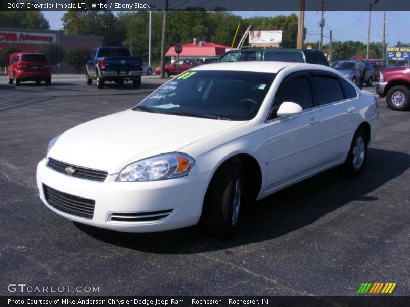 White / Ebony Black 2007 Chevrolet Impala LT