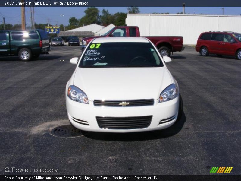 White / Ebony Black 2007 Chevrolet Impala LT