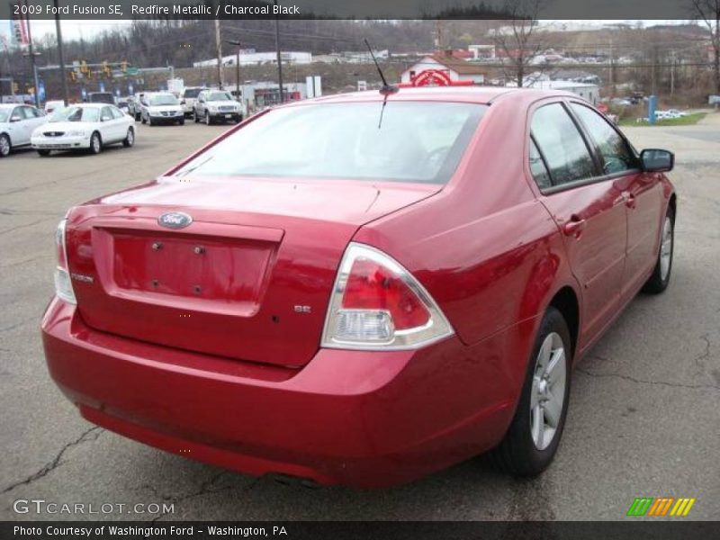 Redfire Metallic / Charcoal Black 2009 Ford Fusion SE