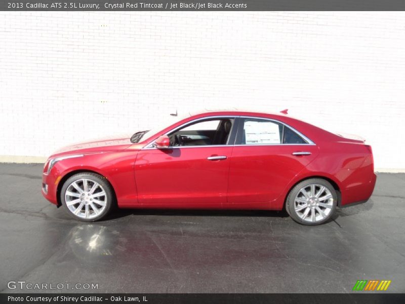 Crystal Red Tintcoat / Jet Black/Jet Black Accents 2013 Cadillac ATS 2.5L Luxury