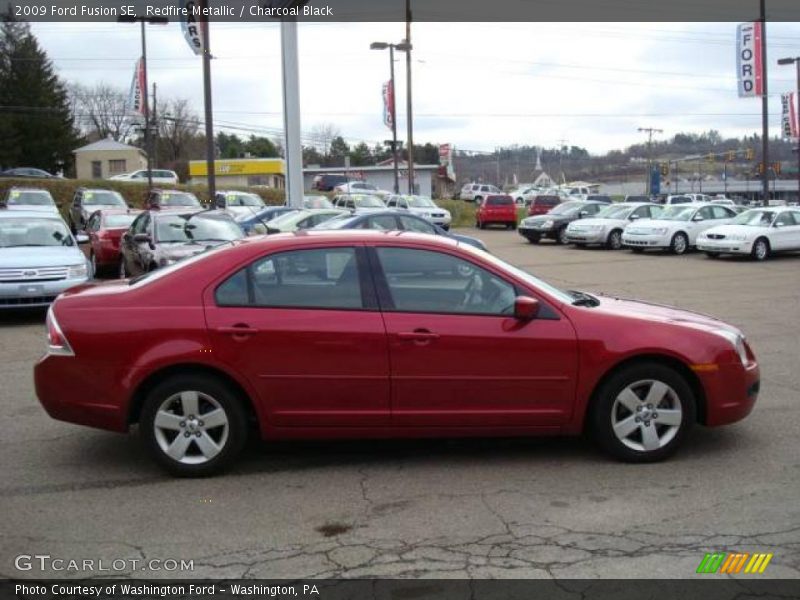 Redfire Metallic / Charcoal Black 2009 Ford Fusion SE