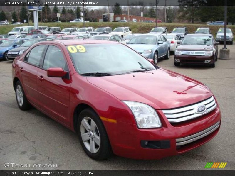 Redfire Metallic / Charcoal Black 2009 Ford Fusion SE