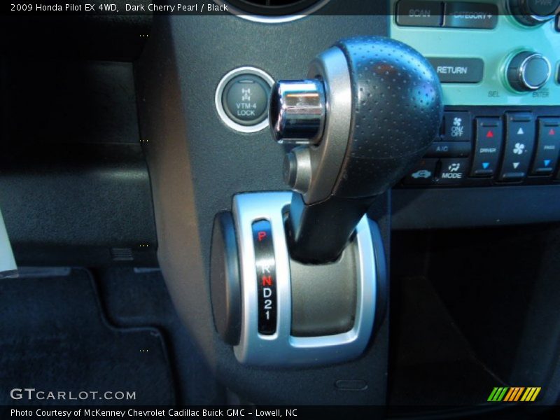 Dark Cherry Pearl / Black 2009 Honda Pilot EX 4WD