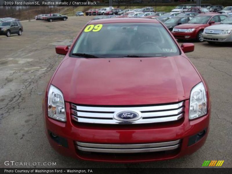 Redfire Metallic / Charcoal Black 2009 Ford Fusion SE
