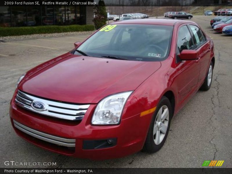 Redfire Metallic / Charcoal Black 2009 Ford Fusion SE