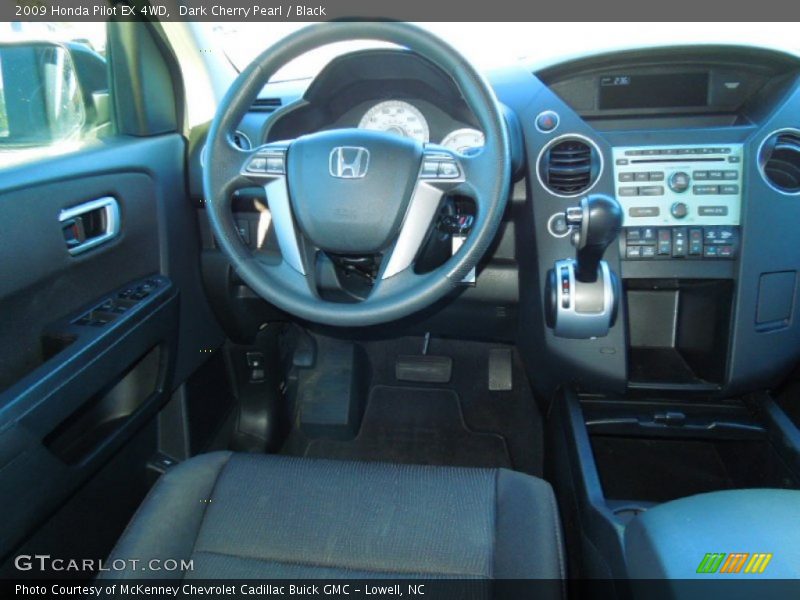 Dark Cherry Pearl / Black 2009 Honda Pilot EX 4WD