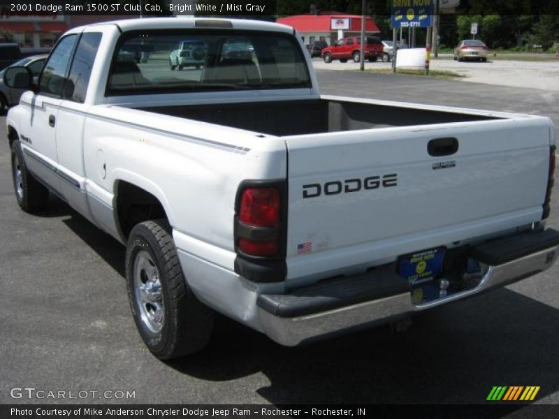 Bright White / Mist Gray 2001 Dodge Ram 1500 ST Club Cab