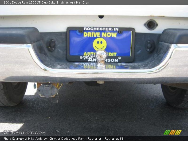 Bright White / Mist Gray 2001 Dodge Ram 1500 ST Club Cab