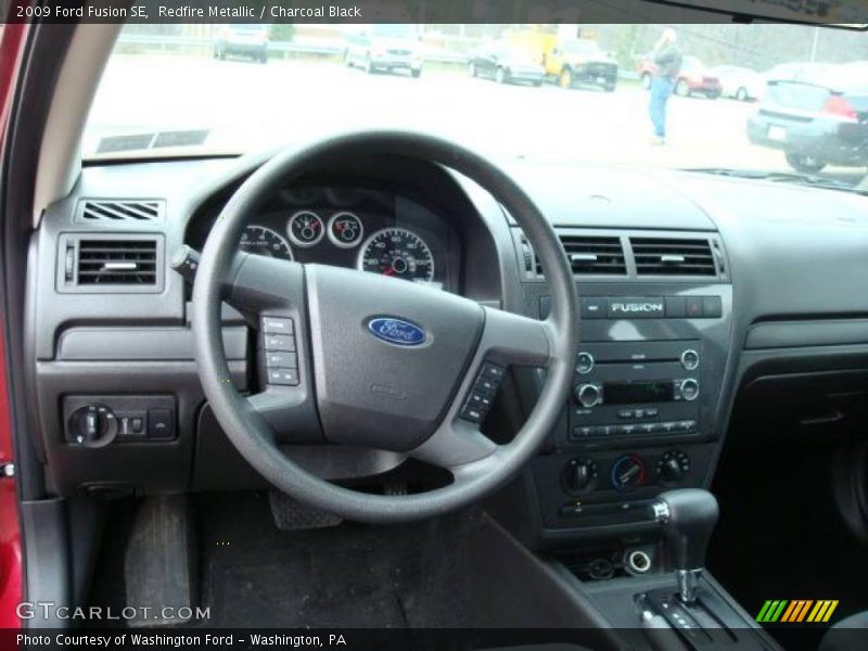 Redfire Metallic / Charcoal Black 2009 Ford Fusion SE