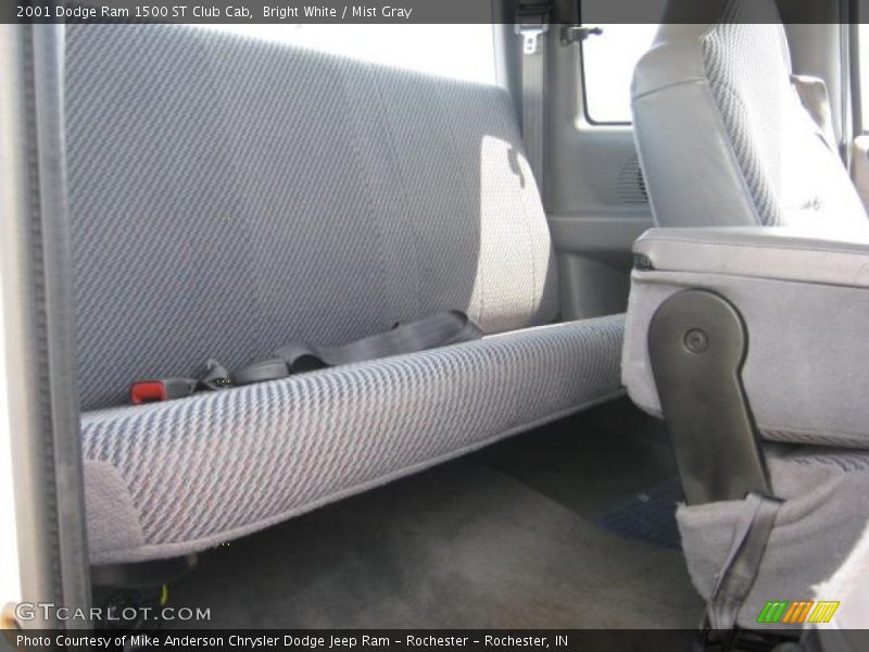 Bright White / Mist Gray 2001 Dodge Ram 1500 ST Club Cab