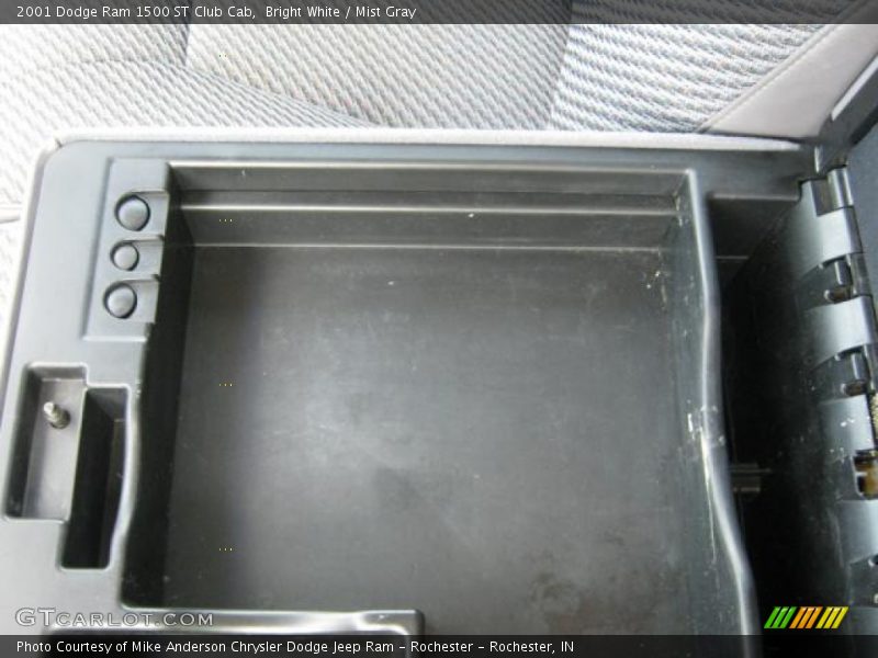 Bright White / Mist Gray 2001 Dodge Ram 1500 ST Club Cab
