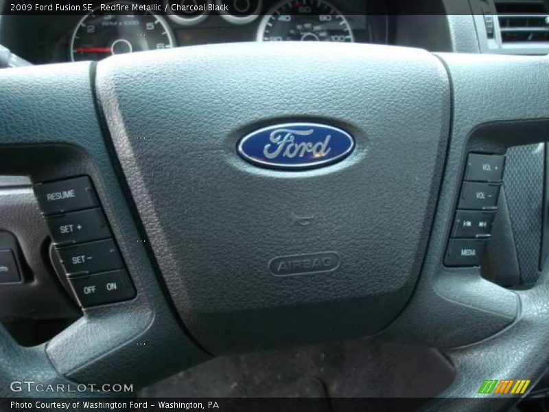 Redfire Metallic / Charcoal Black 2009 Ford Fusion SE