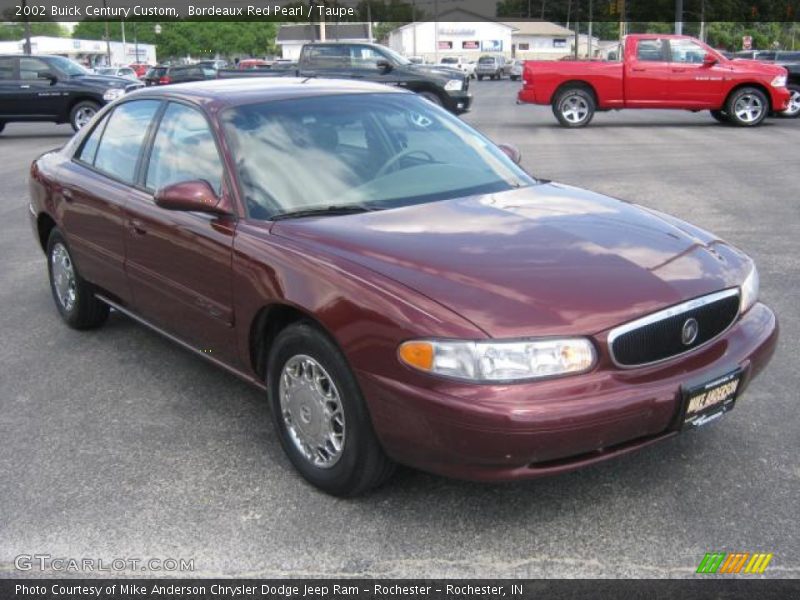 Bordeaux Red Pearl / Taupe 2002 Buick Century Custom
