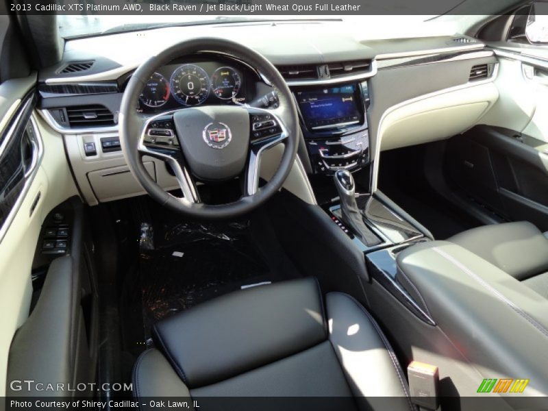 Jet Black/Light Wheat Opus Full Leather Interior - 2013 XTS Platinum AWD 