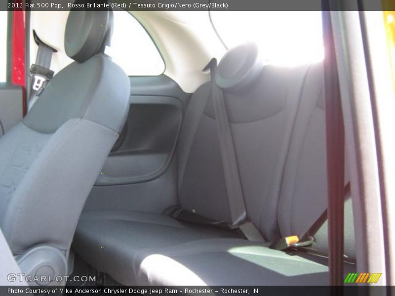 Rosso Brillante (Red) / Tessuto Grigio/Nero (Grey/Black) 2012 Fiat 500 Pop