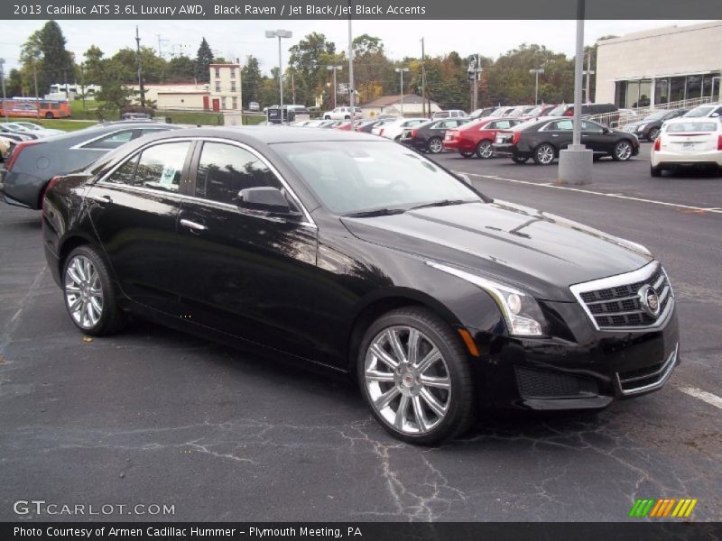 Black Raven / Jet Black/Jet Black Accents 2013 Cadillac ATS 3.6L Luxury AWD