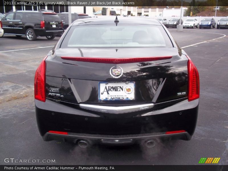 Black Raven / Jet Black/Jet Black Accents 2013 Cadillac ATS 3.6L Luxury AWD