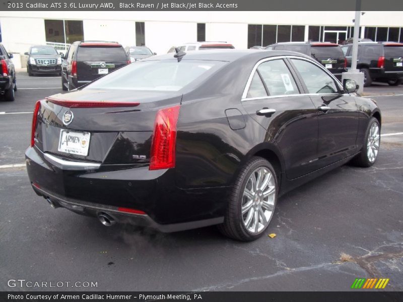 Black Raven / Jet Black/Jet Black Accents 2013 Cadillac ATS 3.6L Luxury AWD