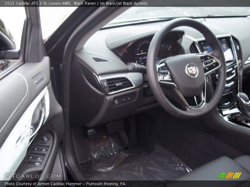 Black Raven / Jet Black/Jet Black Accents 2013 Cadillac ATS 3.6L Luxury AWD