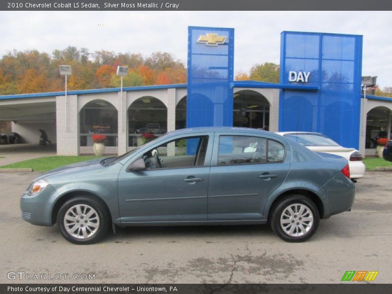 Silver Moss Metallic / Gray 2010 Chevrolet Cobalt LS Sedan