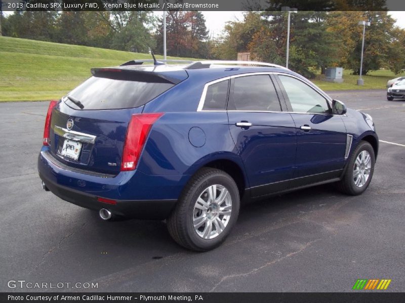 Xenon Blue Metallic / Shale/Brownstone 2013 Cadillac SRX Luxury FWD