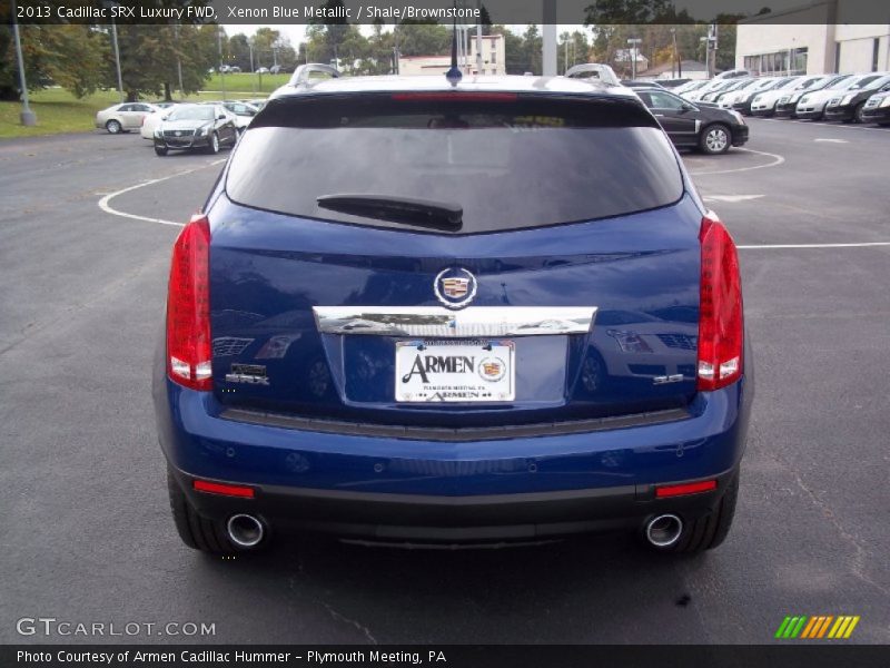 Xenon Blue Metallic / Shale/Brownstone 2013 Cadillac SRX Luxury FWD