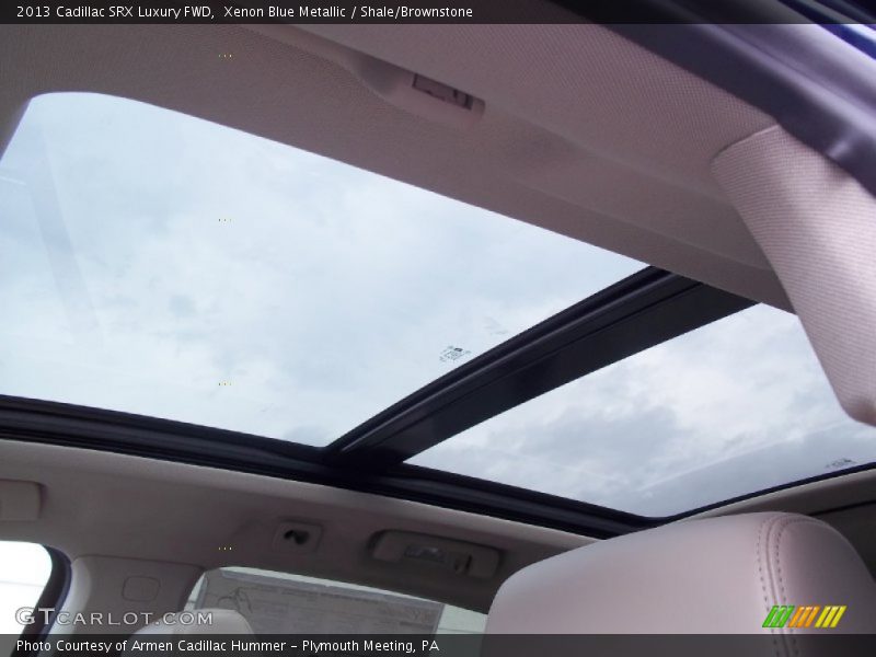 Xenon Blue Metallic / Shale/Brownstone 2013 Cadillac SRX Luxury FWD