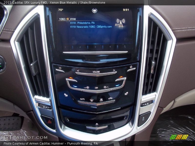 Xenon Blue Metallic / Shale/Brownstone 2013 Cadillac SRX Luxury FWD