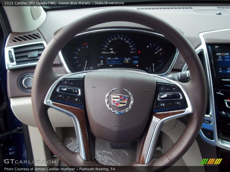 Xenon Blue Metallic / Shale/Brownstone 2013 Cadillac SRX Luxury FWD