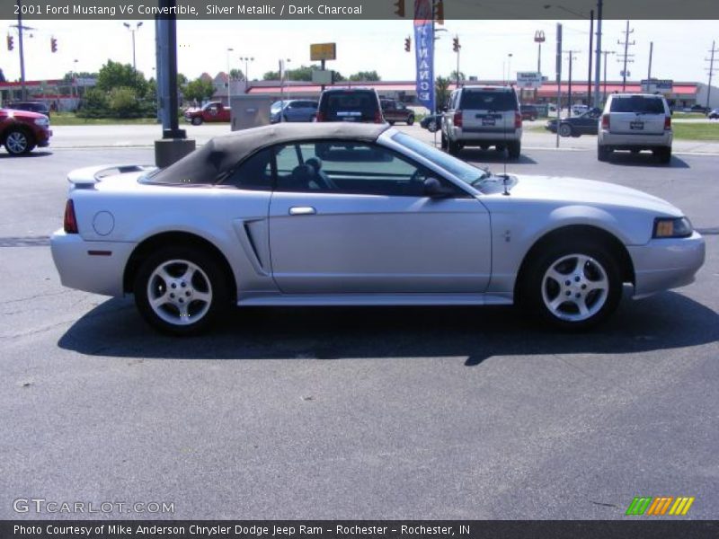 Silver Metallic / Dark Charcoal 2001 Ford Mustang V6 Convertible
