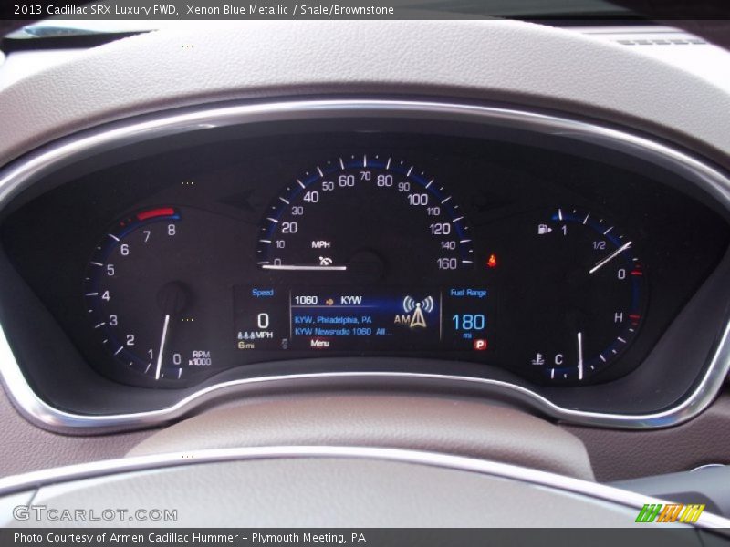 Xenon Blue Metallic / Shale/Brownstone 2013 Cadillac SRX Luxury FWD