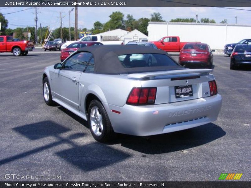 Silver Metallic / Dark Charcoal 2001 Ford Mustang V6 Convertible