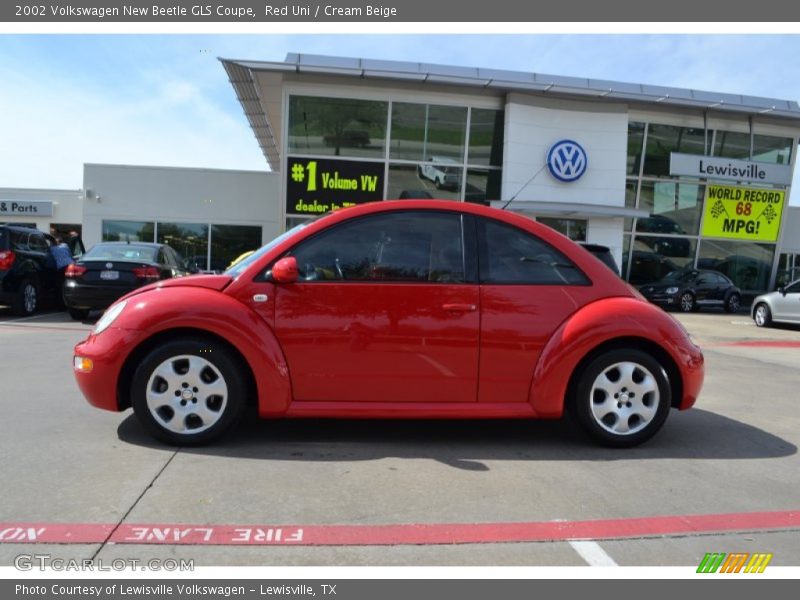 Red Uni / Cream Beige 2002 Volkswagen New Beetle GLS Coupe