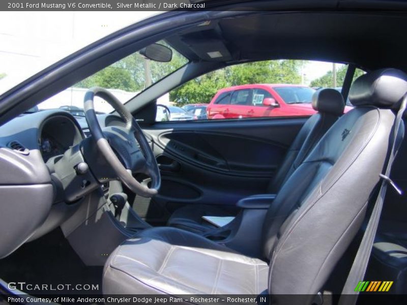 Silver Metallic / Dark Charcoal 2001 Ford Mustang V6 Convertible