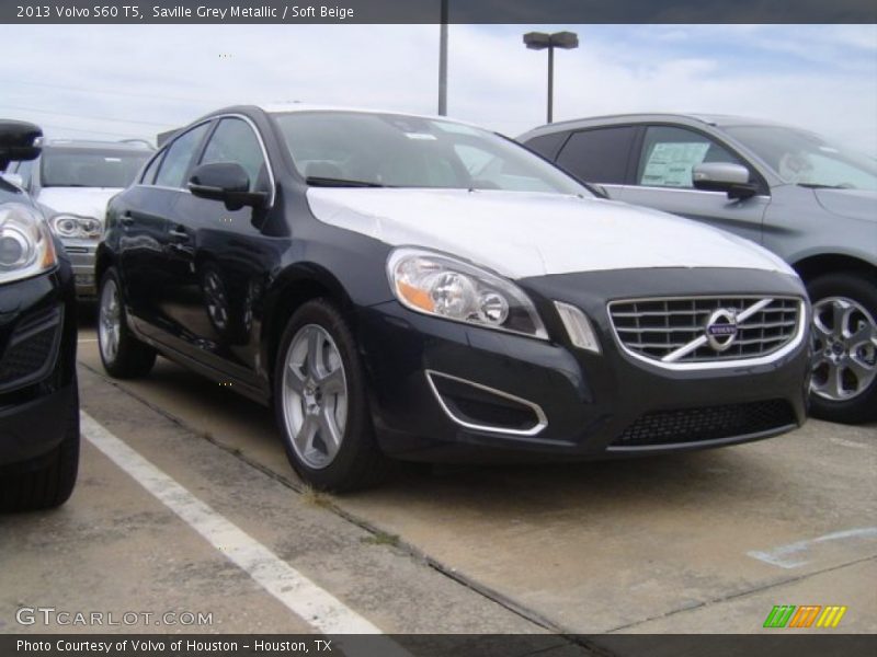 Saville Grey Metallic / Soft Beige 2013 Volvo S60 T5