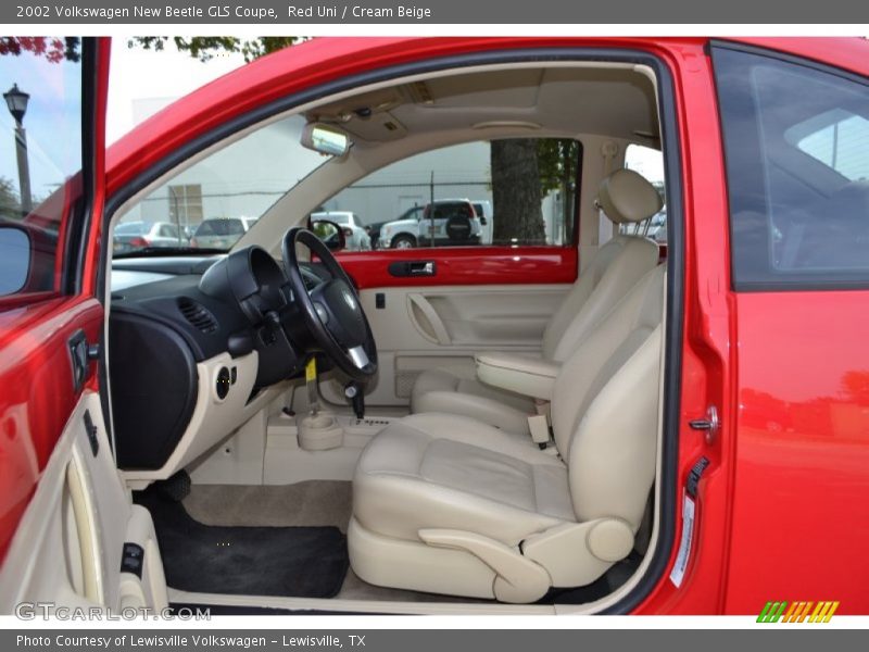 Red Uni / Cream Beige 2002 Volkswagen New Beetle GLS Coupe