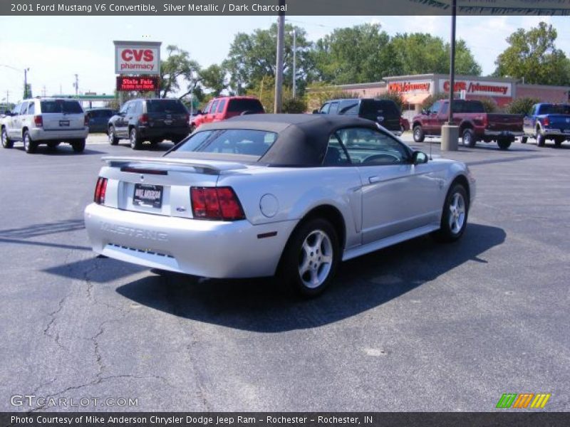 Silver Metallic / Dark Charcoal 2001 Ford Mustang V6 Convertible