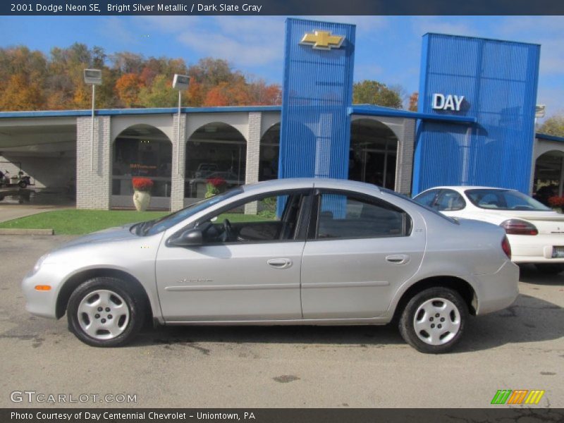 Bright Silver Metallic / Dark Slate Gray 2001 Dodge Neon SE