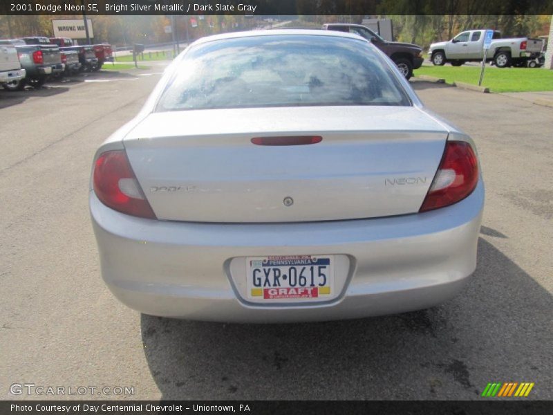 Bright Silver Metallic / Dark Slate Gray 2001 Dodge Neon SE